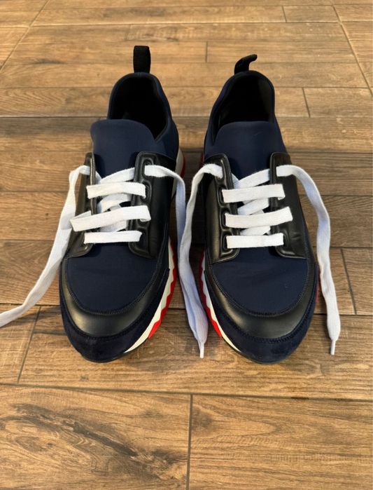 Pantofi Hermès Stadium Sneaker Blue, mărimea 42