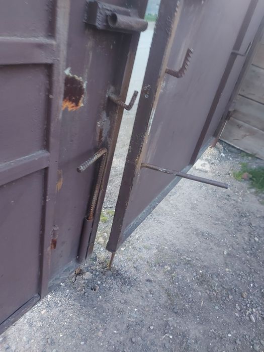 Ворота с калиткой б/у (тяжелые)