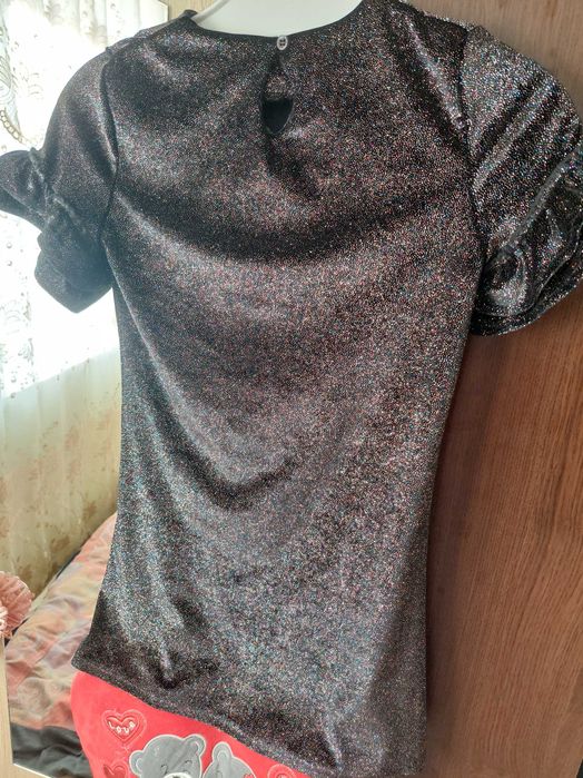 Rochie fete cu sclipici multicolor 9/12 ani