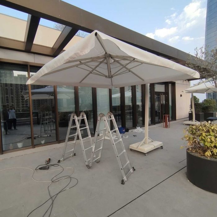 Yon tirgakli soyabon zontik Зонт с боковой опорой зонтик маркиза тент