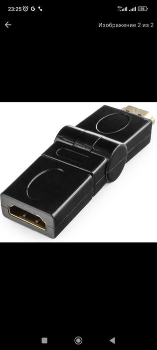 Переходник адаптер угловой hdmi  на hdmi
