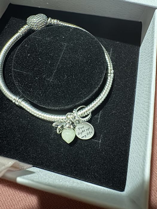 Гривна Pandora Romantic + Талисман “Изпълнена със светлина