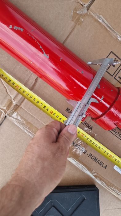 Cilindru hidraulic 640 mm strâns tija 50 mm grosime diametru bolt 40 m