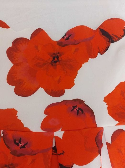 Официална миди рокля на цветя