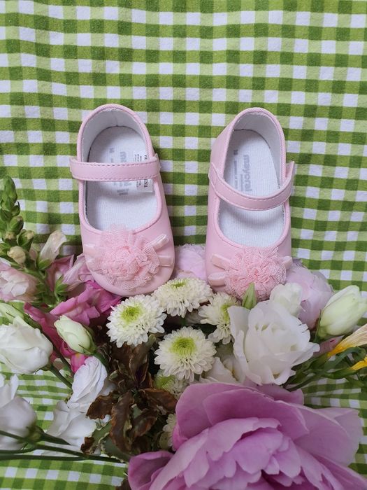 Pantofi Mayoral mărime 18 papuci balerini fetite 6-9luni bebe