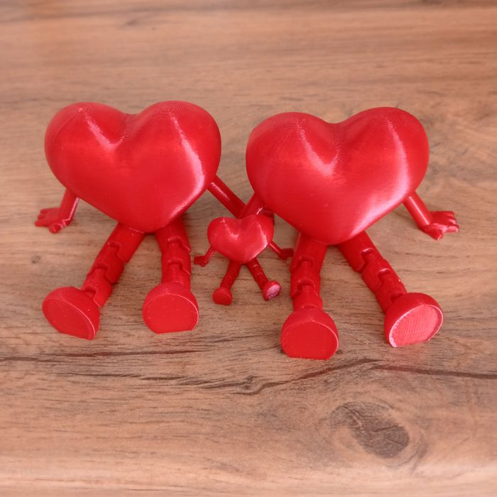 Сердечки с подвижными ножками