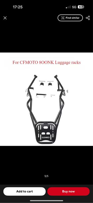 Suport bagaje moto cf nk 800