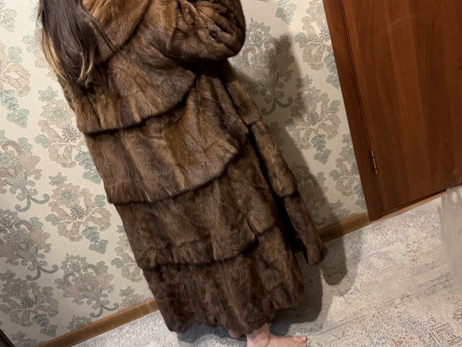 Длинная Норковая шуба