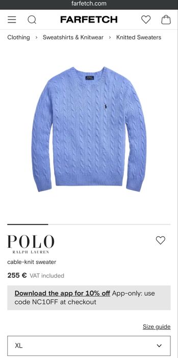 Polo Ralph Lauren Cable Knit Sweater XL