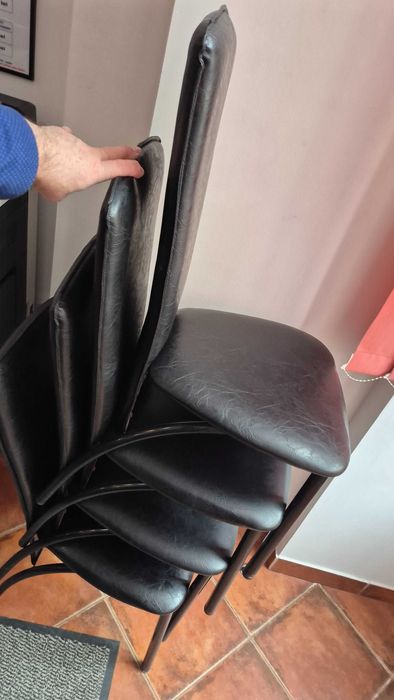 scaune birou, metalice negre