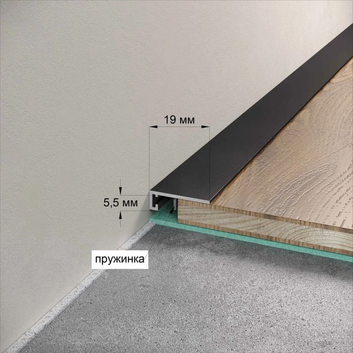 Микроплинтус L образный,прямой,L max все виды профилей