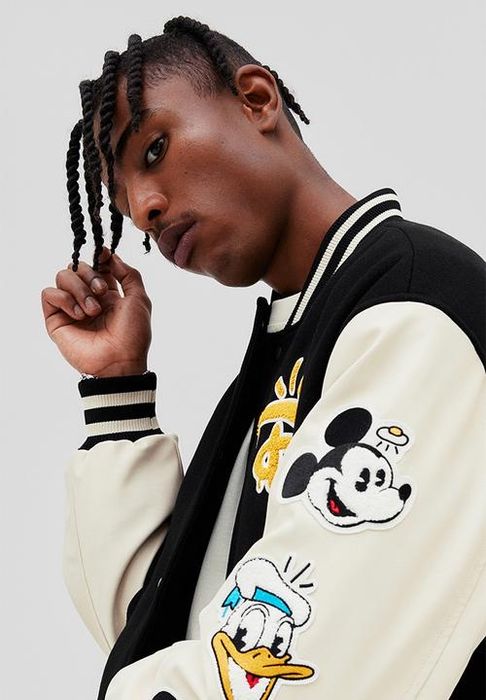 Disney 100 X H&M Varsity Jacket бруталното бомбър/колежанско яке L-XL