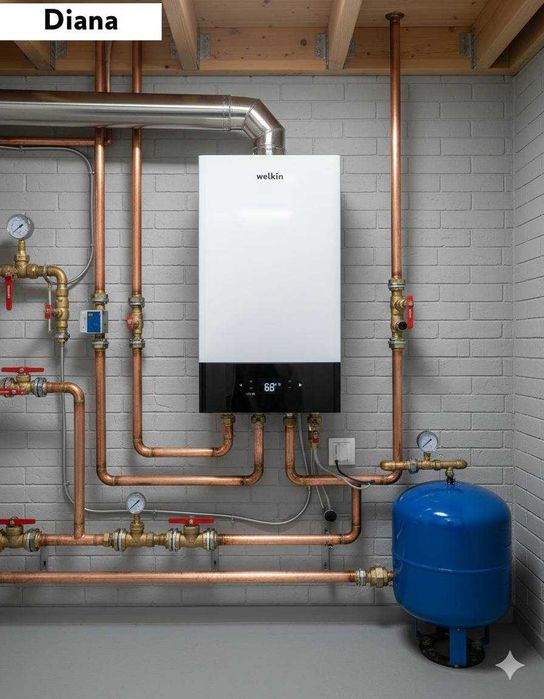 Premium Газовый котёл  Welkin модель DIANA на 32 кВт / Доставка