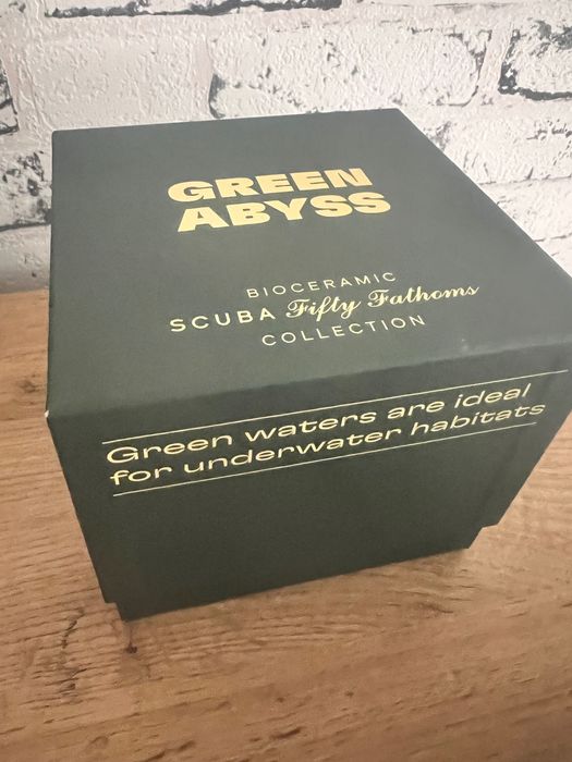 Часовник Swatch x blancpain scuba green limited