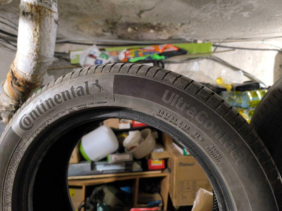 Продавам летни гуми CONTINENTAL 205/55R16 91V UltraContact, DOT 07/22