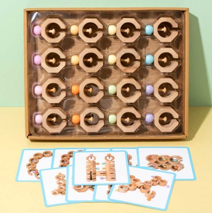 Уникален дървен конструктор Трансформер в два модела.