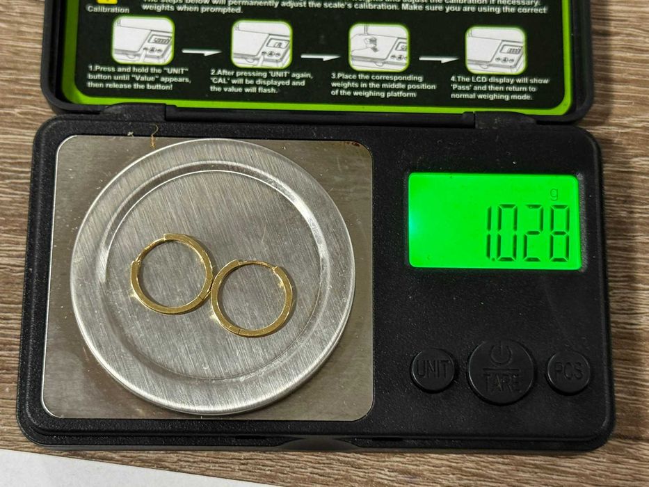 Златни детски обеци 1.28гр
