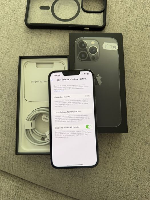 iphone 13 pro graphite 128gb impecabil, ca nou!