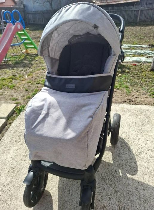 Căruț Krausman 3in1 model Lexxo Silver Gray Black