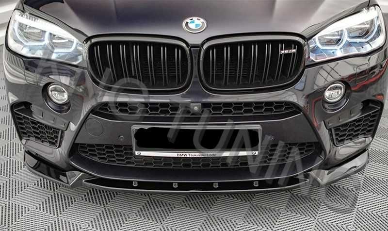 Преден лип спойлер за бмв х5 ф85 х6 ф86 м пакет / bmw x5 f85 x6 f86 lip spoiler m / добавка за предна броня / нож