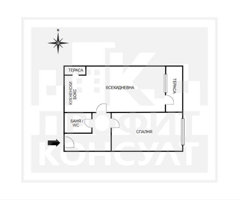 Продава се Двустаен апартамент в Велико Търново, Център - 59 кв.м за 1254 €/кв.м - Снимка #11