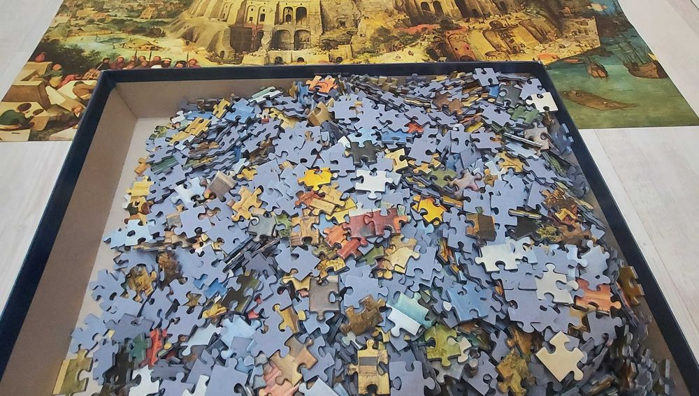 Пъзел 70х100 см. Вавилонската кула