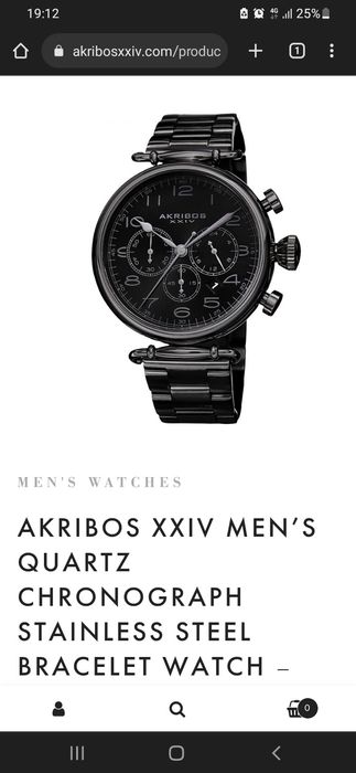 Ceas barbatesc AKRIBOS XXIV