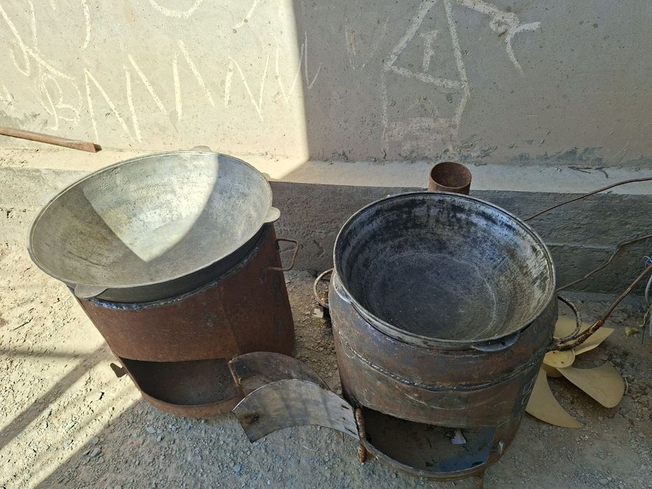Qazanlar, pishaq, qarmaq