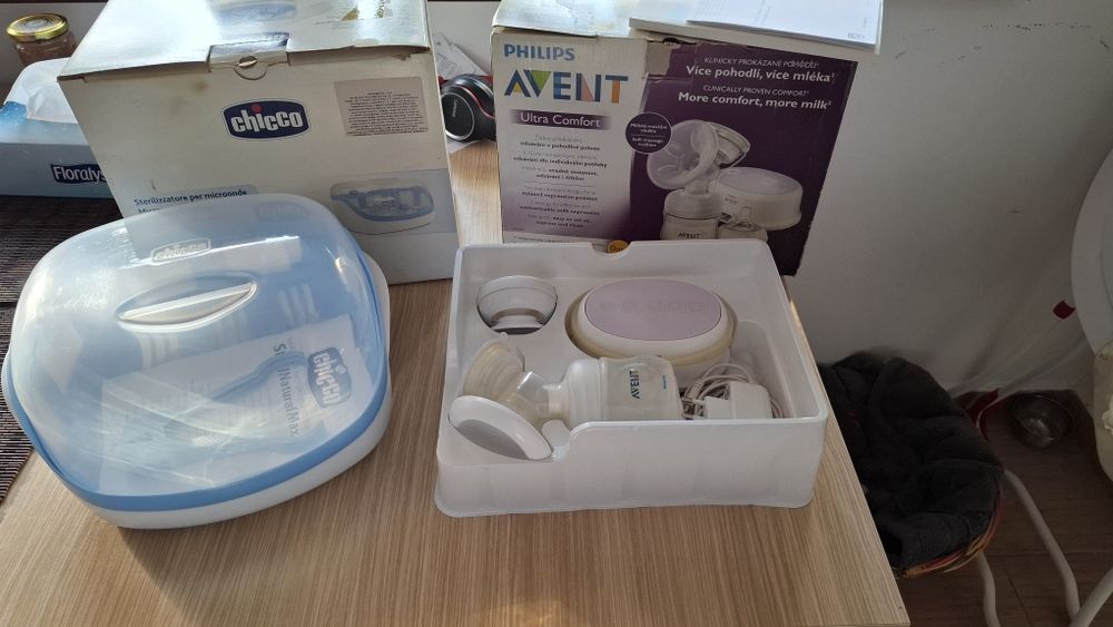 Pompa de san  philips avent si sterilizator chicco