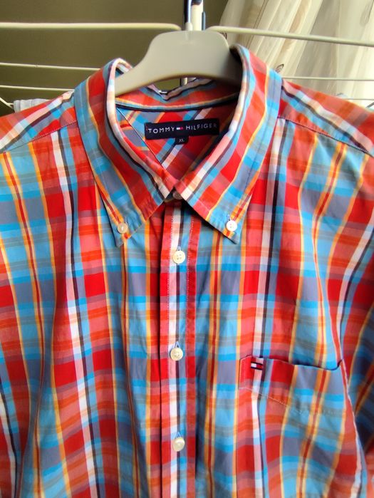 Cămașă cu mâneci scurte in carouri Tommy Hilfiger  XL