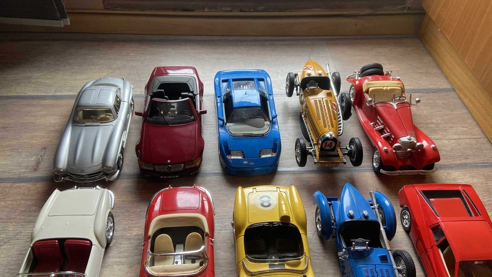 Bburago 1:18 Ferrari, Porsche, Bugatti, Mercedes колекционерски модели