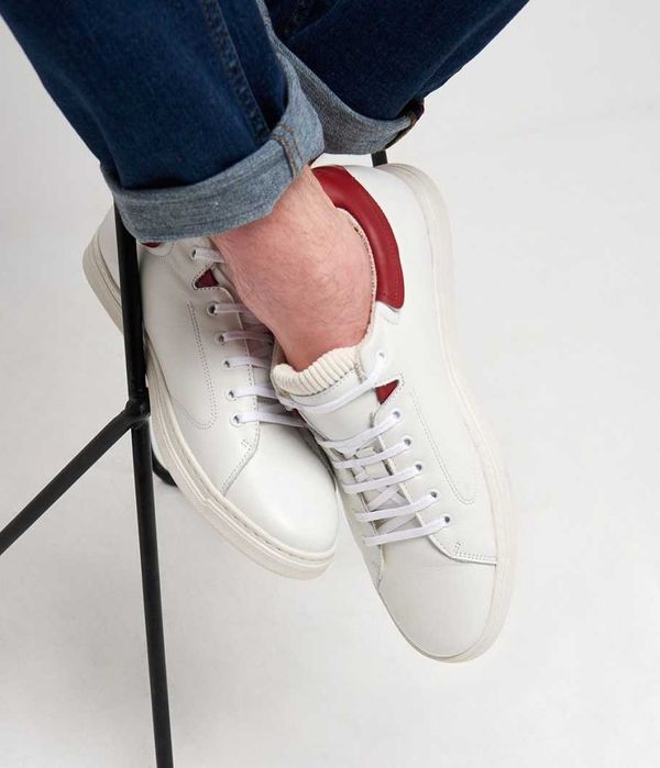 Pantofi sport casual 42 premium DEVRED NOI piele naturala moale