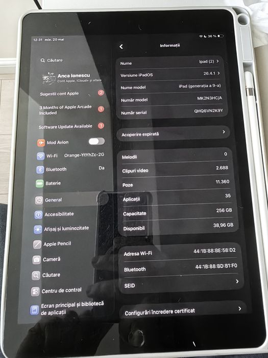 Ipad  gen a 9-a si Apple Pen