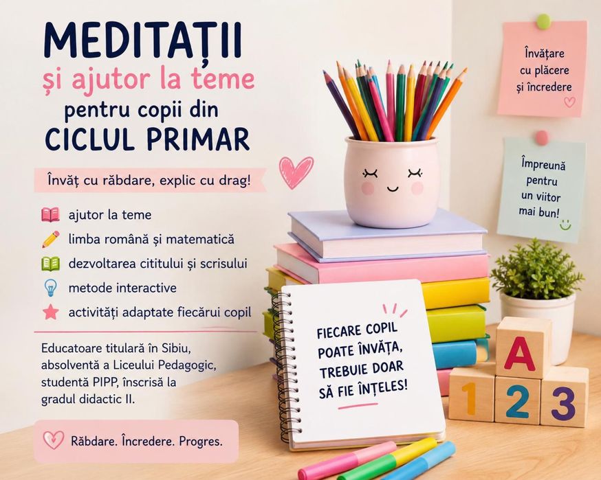 Mediații clasele primare (Sibiu sau Medias)