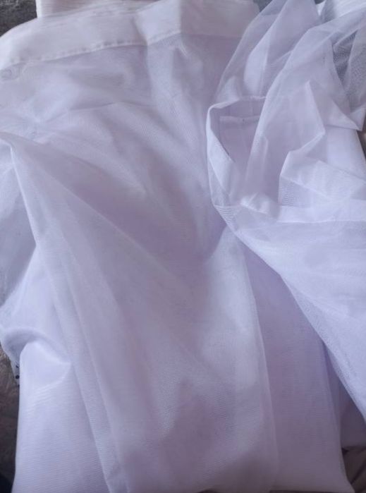 Продаю тюль сетка белый
