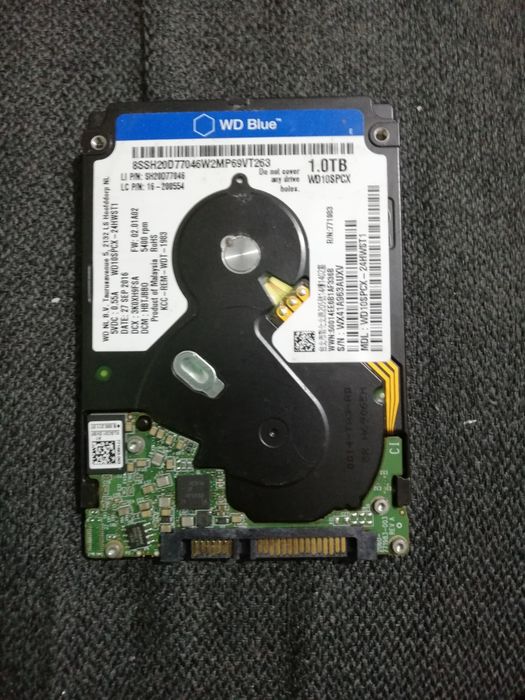 Hard Disk Laptop WD Blue WD10SPCX, 1TB, 5400rpm, 8MB, SATA3