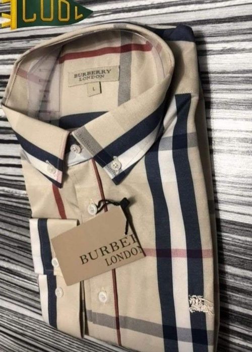 Camasi  bumbac slim fit Burbbery, diverse mărimi, logo brodat