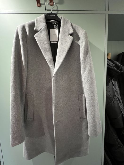 Мъжко Вълнено сиво палто Reserved