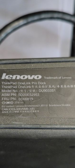 Lenovo Docking station Докинг станция  ThinkPad OneLink PRO dock