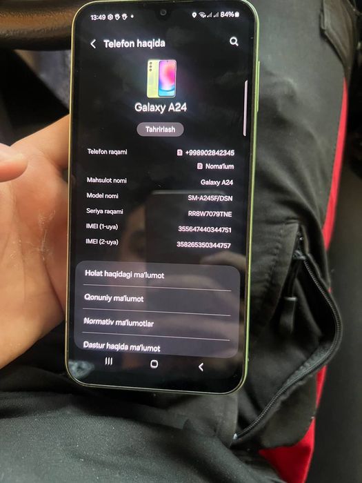 SAMSUNG A24  sotiladi