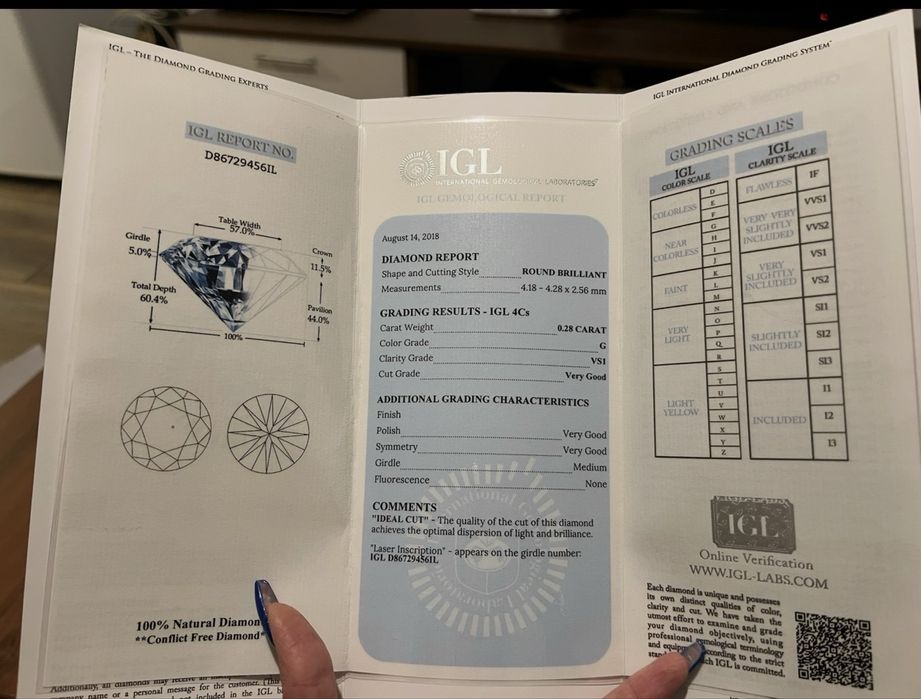Inel de logodna cu diamante naturale - aur alb 18Kt -Atelier FIRESC