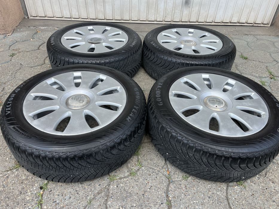 Jante aliaj 5x112mm, anvelope 205/55 R16, Audi A3, A4 B5 B6 B7, VW Seat Skoda