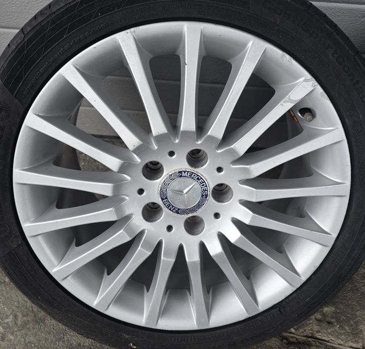 Jante originale 5x112 mercedes c class clk slk w204 r17 in două lățimi