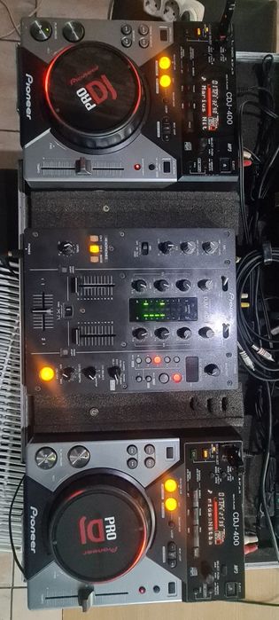 Consola Pioneer CDJ 400 DJM 400 case