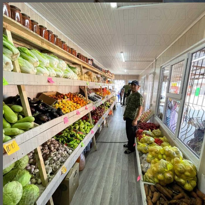 ОВОЩНОЙ магазин из 40ф контейнера