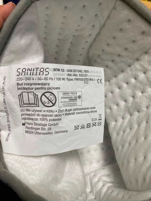 Incalzitor picioare Sanitas