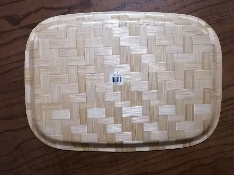 Поднос сувенирный из Кипра, с картой Кипра.