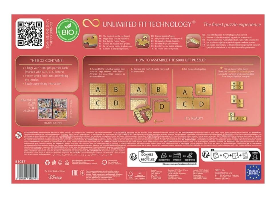 Пъзел Prime Disney 6000 части. Великата книга на Дисни