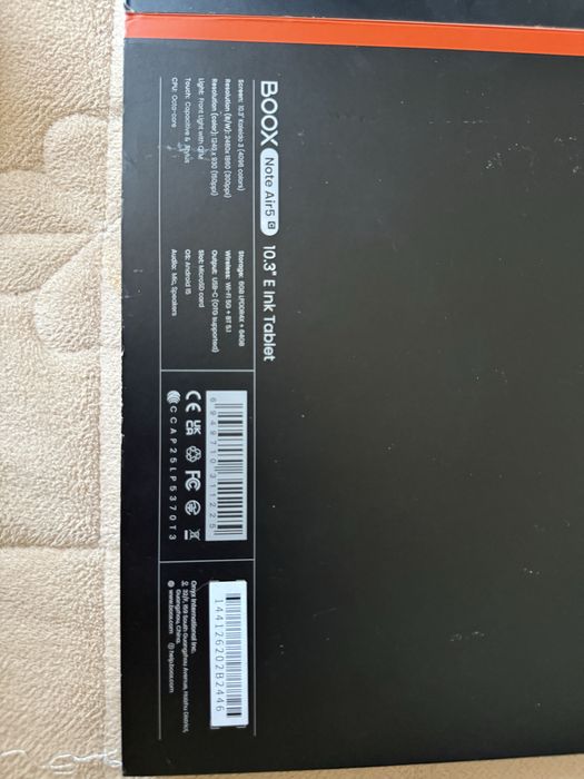 BOOX Note Air 5 B 10.3” E Ink Tablet – în garanție, ca nou