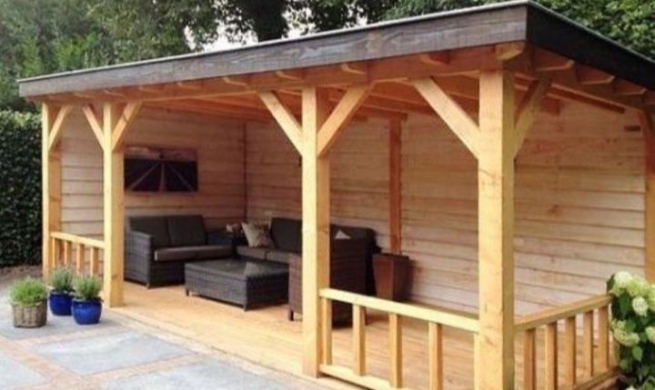 Vînd foișoare terase pergole magazi din lemn